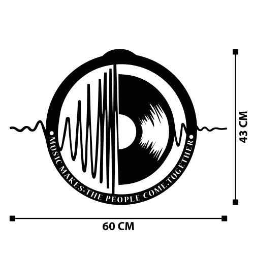 Wallity Metalna zidna dekoracija My Music v3 slika 7