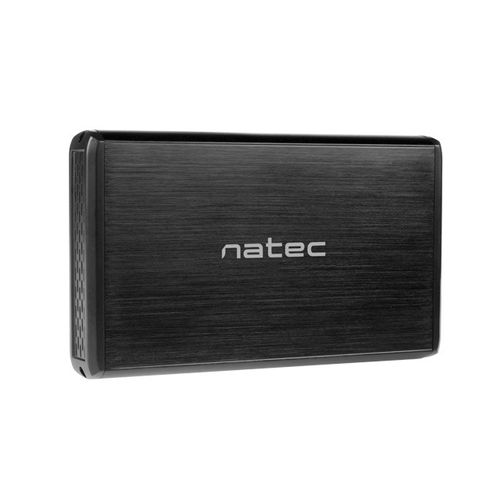 Natec NKZ-0448 RHINO, HDD External Enclosure 3.5",  SATA III, USB3.0, Aluminium, Black slika 1