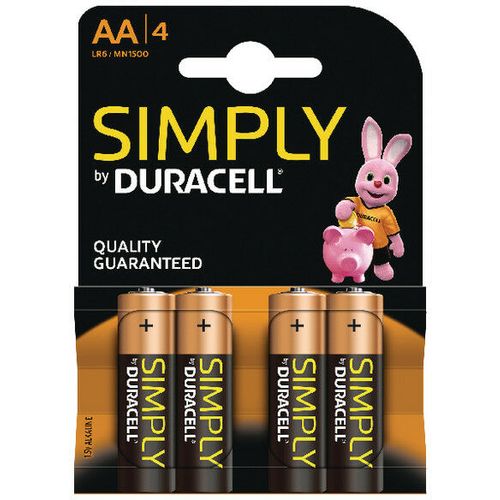 Duracell LR6 AA, MN1500 SIMPLY 1.5V 4 kom slika 1