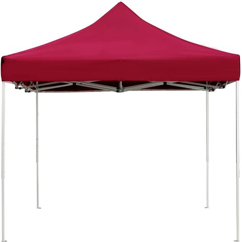Profesionalni sklopivi šator za zabave 4,5 x 3 m crvena boja vina slika 34