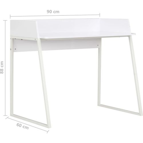 Radni stol bijeli 90 x 60 x 88 cm slika 7
