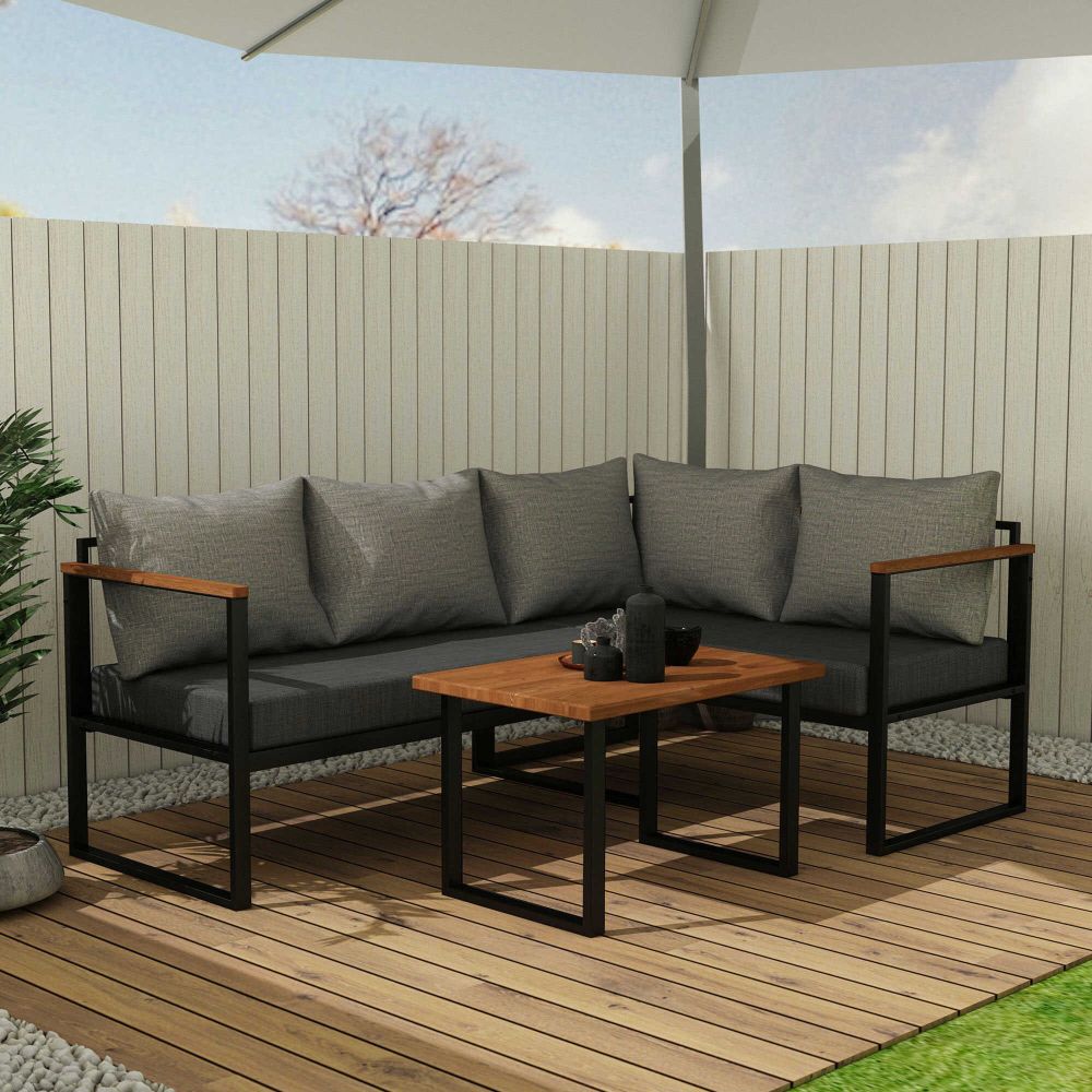 Lounge set CPT5516-190 u sivo-antracitnoj boji za vrt slika 3