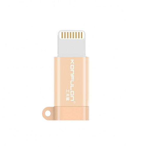 Adapter KONFULON Micro USB na iPhone lightning zlatni slika 1