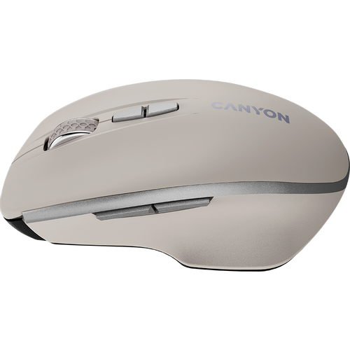 CANYON MW-21, 2.4 GHz Wireless mouse ,with 7 buttons, DPI 800/1200/1600, Battery: AAA*2pcs,Cosmic Latte,72*117*41mm, 0.075kg slika 2
