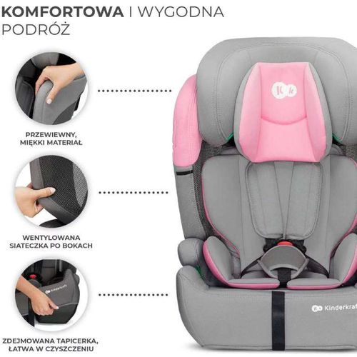 Kinderkraft auto sedište Comfort Up 2 I-Size 76-150 Pink slika 10