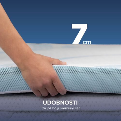 Naddušek sa efektom hlađenja Vitapur MemoSilver Premium Fresh 5+2 – 7 cm white 140x200 cm slika 5