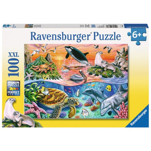 Ravensburger Puzzle životinje u oceanu 100kom slika 1