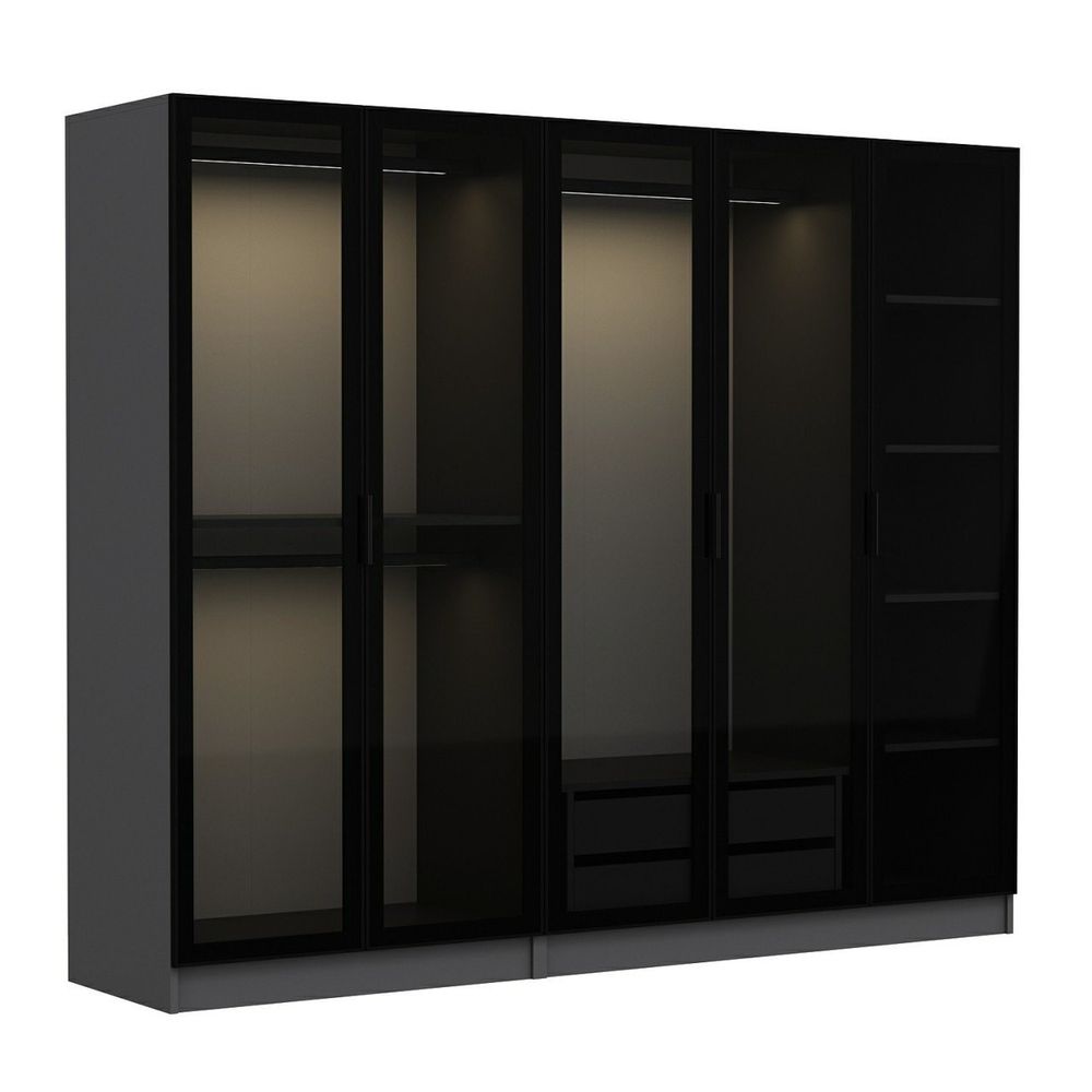 Kale - 6652 Anthracite Crna Garderober slika 7
