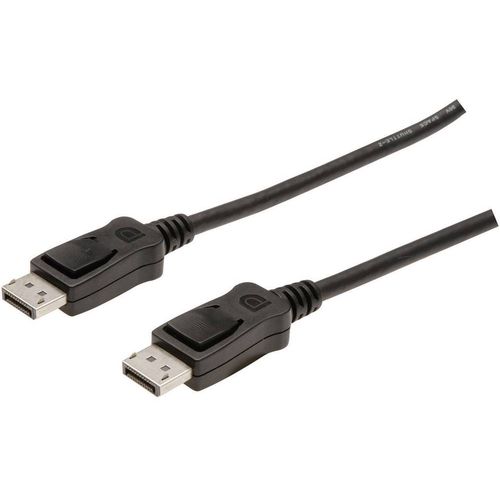 Digitus DisplayPort priključni kabel DisplayPort utikač, DisplayPort utikač 5.00 m crna AK-340103-050-S  DisplayPort kabel slika 1