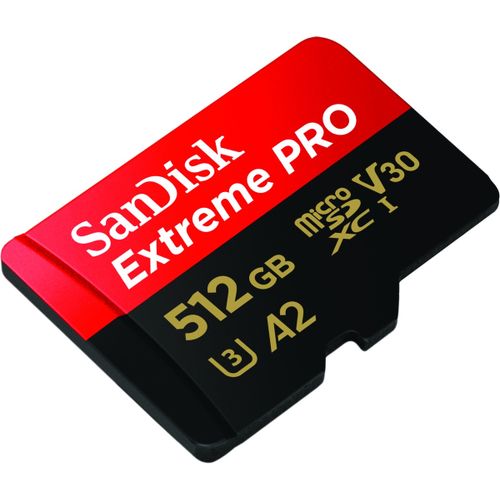 SanDisk Extreme PRO microSDXC 512GB + SD adapter - brzina do 200MB/s slika 2