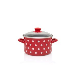 Metalac posuda duboka dekor red dots 20cm / 4,00lit