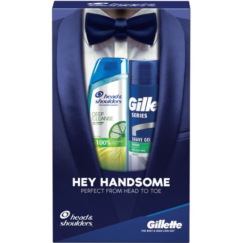 Head & Shoulders poklon set za muškarce šampon i gel za brijanje  slika 1