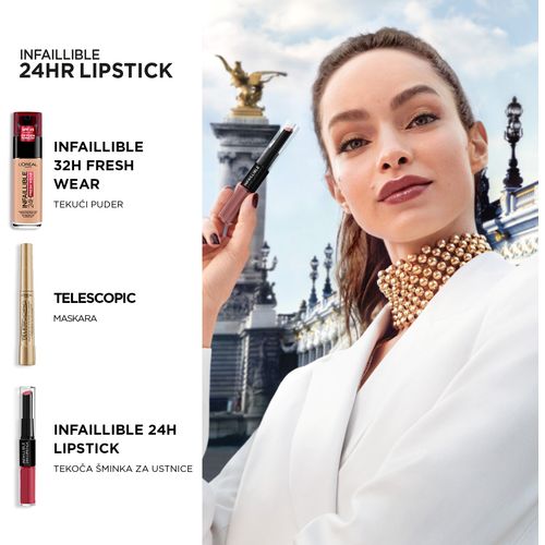 L'Oreal Paris Infaillible 24H Liquid Lipstick 502 Red To Stay tekući ruž za usne  slika 7