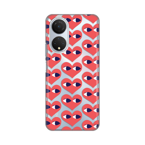 Torbica Silikonska Print Skin za Honor X7 Eye Heart Pattern slika 1