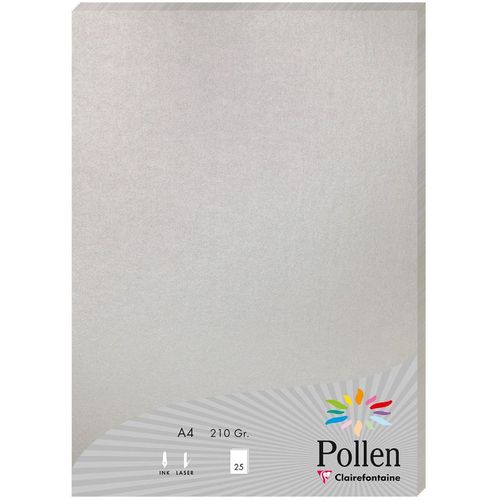 Clairefontaine papir Pollen silver A4/210gr 1/25 slika 1
