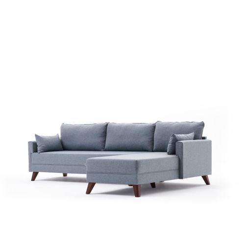 Atelier Del Sofa Kutna garnitura, Plava, Bella Soft Köşe Koltuk Right - Blue slika 6