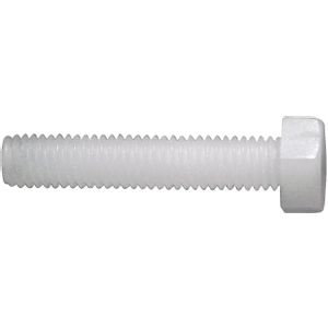 TOOLCRAFT 830245 vijci s šesterokutnom glavom M4 25 mm vanjski šesterokutni DIN 933 plastika, poliamid 10 St.