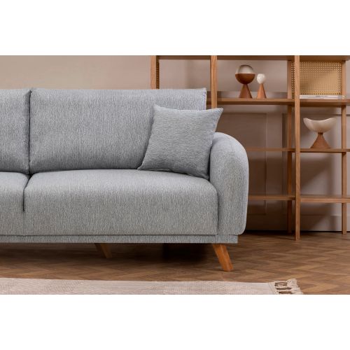 Atelier Del Sofa Hera Set - Trosed na razvlačenje, sivi slika 6