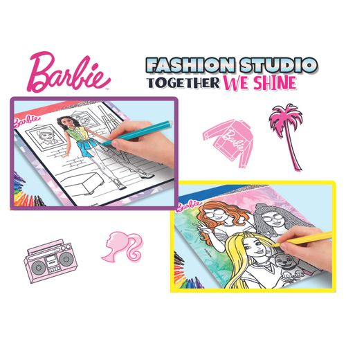 LISCIANI BARBIE kreativna bojanka u mapi Together we shine - Fashion Studio 12808 slika 6