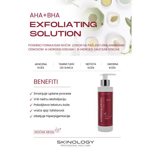 Skinology  AHA+BHA Exfoliating Solution losion sa salicilnom kiselinom 200ml slika 2