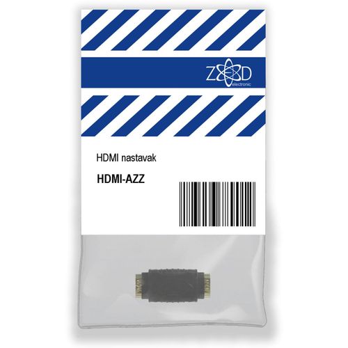 ZED electronic HDMI nastavak, pozlaćeni konektori - HDMI-AZZ slika 1