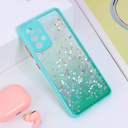 Maska Frame Glitter za Samsung A525F/A526B/A528B Galaxy A52 4G/A52 5G/A52s 5G zelena slika 1