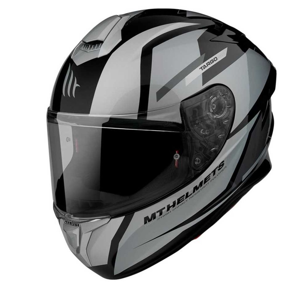 MT Helmets vizir za moto kacigu Targo Pro Sound A2 gloss gray slika 1