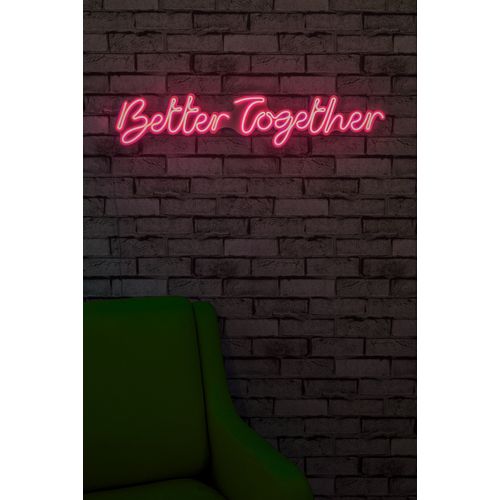 Wallity Ukrasna plastična LED rasvjeta, Better Together - Pink slika 2