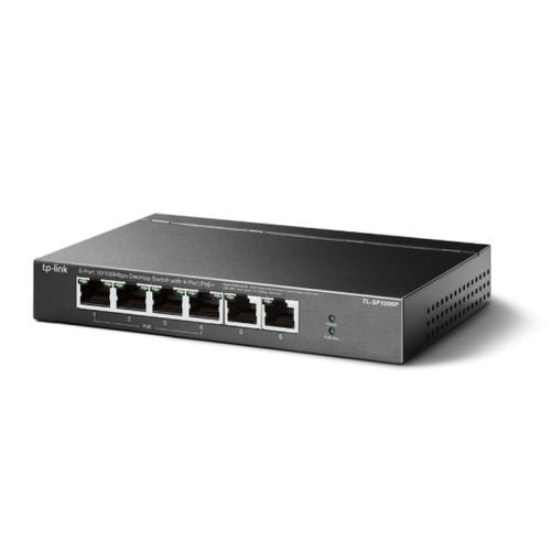 TP-LINK TL-SF1005P 6-portni 10/100Mbps switch s 4 PoE+ portova slika 1