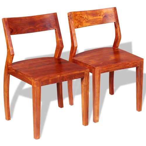 Blagovaonske stolice od masivnog bagremovog drva i šišama 2 kom slika 23