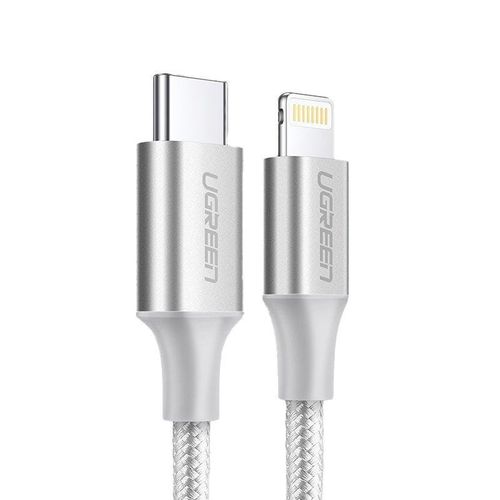 Kabel UGREEN, Lightning na Type-C 2.0 (M), srebrni, 1.5m slika 1