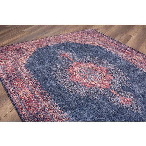 Conceptum Hypnose Blues Chenille - Tamnoplavi AL 26 Višebojni Tepih (210 x 310) slika 6