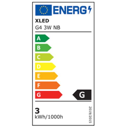 XLED G4 3W NB LED Sijalica 4000K,300Lm,220V,Bela slika 3