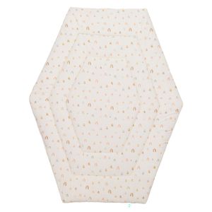 Fillikid podloga Jersey za vrtić Prag/Atena Hexagon, rainbow beige