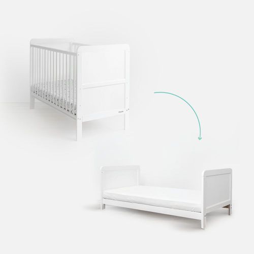 Woodies krevetić 2u1 Classic Cot 70x140 cm White slika 1