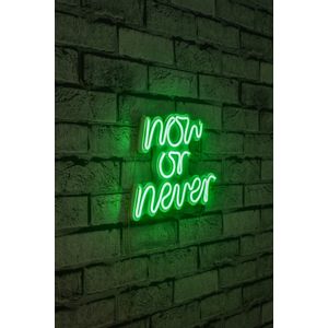 Wallity Ukrasna plastična LED rasvjeta, Now or Never - Green