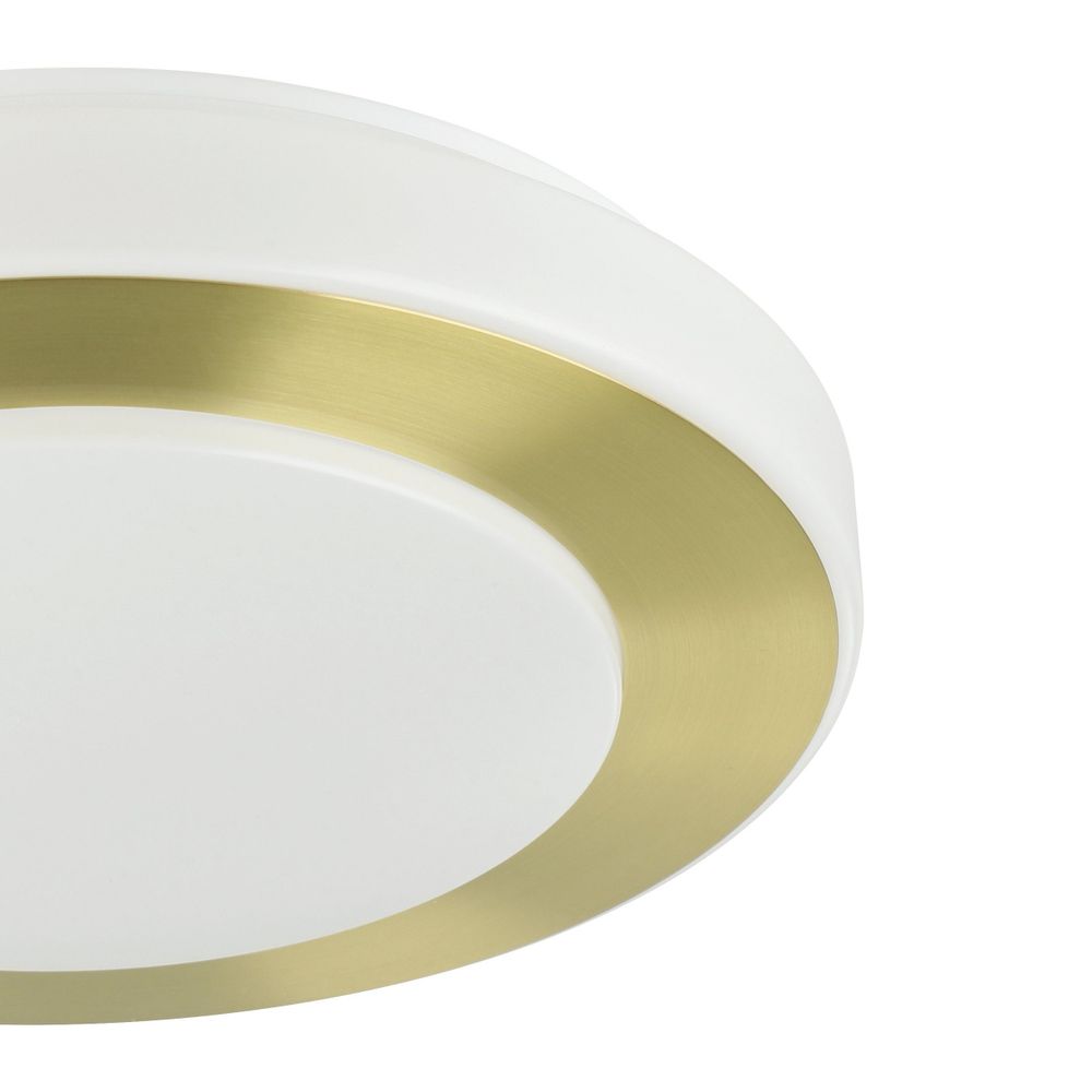 Eglo plafonjera 'LED CARPI' - 3x3,6W, promjer 300mm, bijela/brušeni mesing, IP44 slika 3