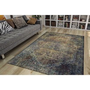 Blues Chenille - Green AL 23  Multicolor Carpet (230 x 330)