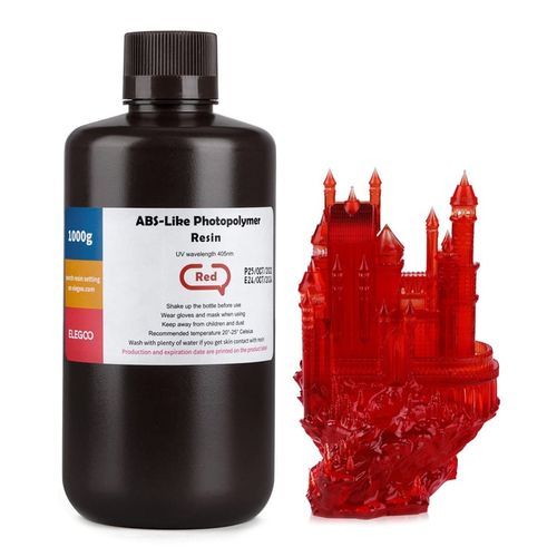 ABS-like Resin 1kg Clear Red slika 1