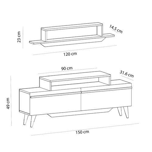 TV Komoda Atlantic Pine MC607228 slika 5