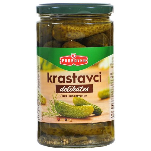 Podravka delikates krastavci staklenka 670 g slika 1