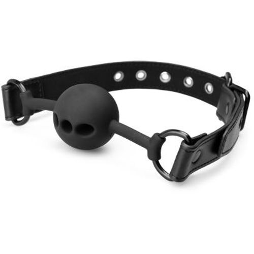 Breathable Silicone Ball Gag - Black slika 8