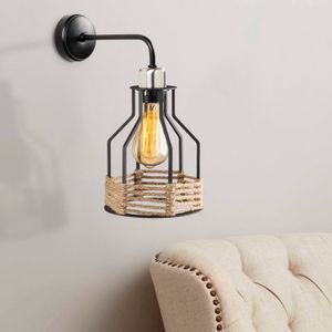 Fiko - Crna Zidna Lampa 6601