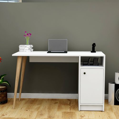 Beta Minto Walnut
White Study Desk slika 2