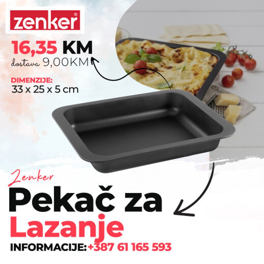 ZENKER  Pekac za lazanje 33x25x5cm ZENKER slika 1