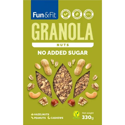 Fun&Fit granola kikiriki i orašasti plodovi  330g slika 1