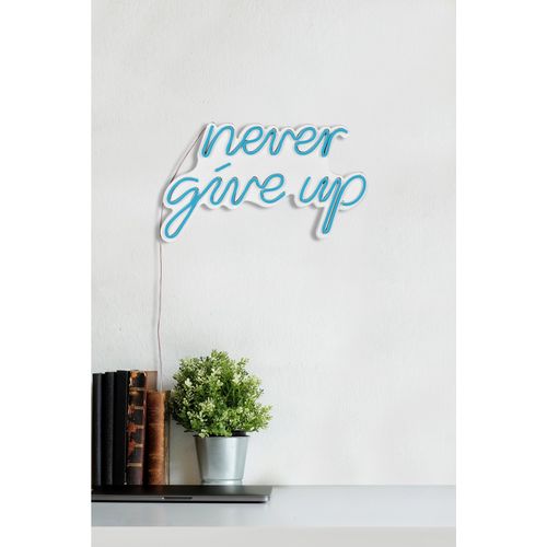 Never Give Up - Blue Blue Decorative Plastic Led Lighting slika 5