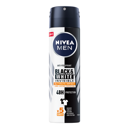 NIVEA Men Black&White Ultimate Impact dezodorans u spreju 150ml slika 1