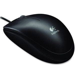 Miš Logitech B100, žičani, USB, crni