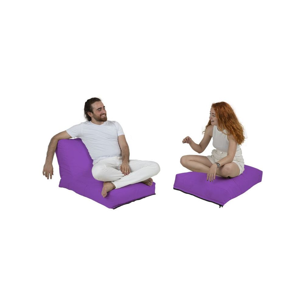 Multifunkcionalni Sofa Krevet Pouf - Ljubičasti Vrt Bean Bag slika 1
